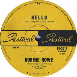 Normie Rowe Hello USED VINYL 7INCH 45 RPM SINGLE