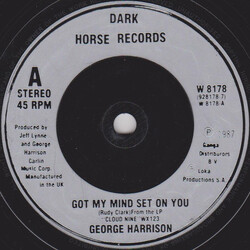 George Harrison Got My Mind Set On You USED VINYL 7INCH 45 RPM SINGLE STEREO