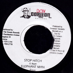 Elephant Man Stop Hitch USED VINYL 7INCH 45 RPM