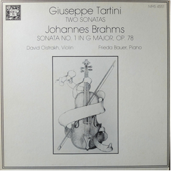Giuseppe Tartini / Johannes Brahms / David Oistrach / Frida Bauer Two Sonatas ("The Devil's Trill" / "Didone Abbandonata") / Sonata No. 1 In G, Op. 78