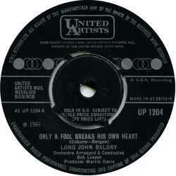 Long John Baldry Only A Fool Breaks His Own Heart USED VINYL 7INCH 45 RPM SINGLE