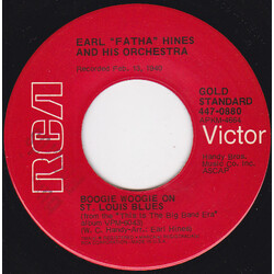 Earl Hines And His Orchestra / Bennie Moten's Kansas City Orchestra Boogie Woogie On St Louis Blues / South USED VINYL 7INCH 45 RPM SINGLE REISSUE MON