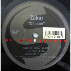 Zakar (2) Censee USED VINYL 12INCH