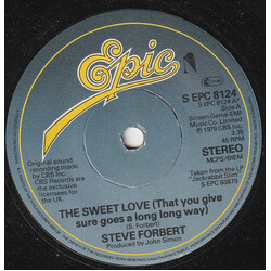 Steve Forbert The Sweet Love That You Give (Sure Goes A Long Long Way) USED VINYL 7INCH 45 RPM