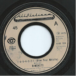 The Rimshots 7-6-5-4-3-2-1 (Blow Your Whistle) USED VINYL 7INCH 45 RPM SINGLE