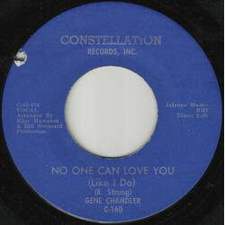 Gene Chandler No One Can Love You (Like I Do) / (Gonna Be) Good Times USED VINYL 7INCH 45 RPM SINGLE