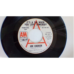 Joe Cocker It's A Sin When You Love Somebody / You Are So Beautiful USED VINYL 7INCH 45 RPM PROMO
