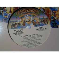 Alma Faye It's Over USED VINYL 12INCH 33 S RPM PROMO