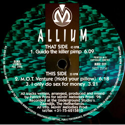 Allium Guido The Killer Pimp USED VINYL 12INCH 45 RPM