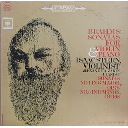 Johannes Brahms / Isaac Stern / Alexander Zakin Violin Sonatas Vinyl LP USED