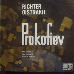 Sviatoslav Richter / David Oistrach / Sergei Prokofiev Violin Concerto No. 1 / Piano Concerto No.1 / Suite From 'Cinderella' Vinyl LP USED