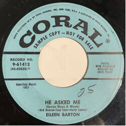 Eileen Barton He Asked Me (Seven Days A Week) USED VINYL 7INCH 45 RPM PROMO