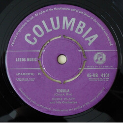 Eddie Platt & His Orchestra Tequila USED VINYL 7INCH 45 RPM SINGLE MONO