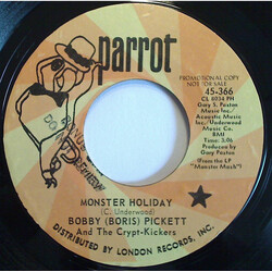 Bobby (Boris) Pickett And The Crypt-Kickers Monster Holiday / Monster Minuet USED VINYL 7INCH 45 RPM SINGLE PROMO REISSUE STYRENE