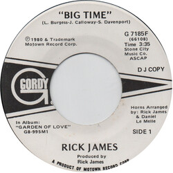 Rick James Big Time USED VINYL 7INCH 45 RPM PROMO