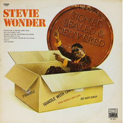 Stevie Wonder Signed Sealed & Delivered Vinyl LP USED