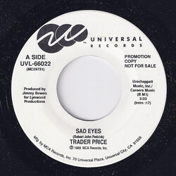 Trader Price Sad Eyes USED VINYL 7INCH 45 RPM PROMO