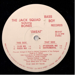 The Jack Squad / Bonz Sweat USED VINYL 12INCH 33 S RPM STEREO