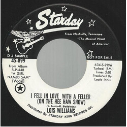 Lois Williams I Fell In Love With A Feller (On The Hee Haw Show) USED VINYL 7INCH 45 RPM PROMO