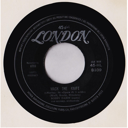 Bobby Darin Mack The Knife = Morirai / Was There A Call For Me? Vinyl 7" USED