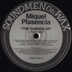 Miguel Plasencia The Sunrise EP USED VINYL 12INCH 33 S RPM EP