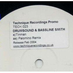 Drumsound & Simon "Bassline" Smith Tinman / Palomino Remix USED VINYL 12INCH PROMO WHITE LABEL