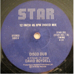 David Boydell Disco Dub USED VINYL 12INCH 45 RPM STEREO
