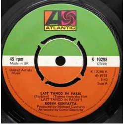 Robin Kenyatta Last Tango In Paris Vinyl 7" USED