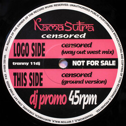 Kamasutra Censored USED VINYL 12INCH 45 RPM PROMO