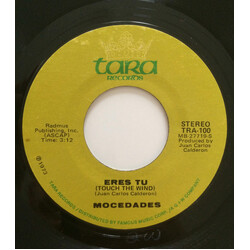 Mocedades Eres Tu (Touch The Wind) / Touch The Wind (Eres Tu) USED VINYL 7INCH 45 RPM SINGLE STYRENE