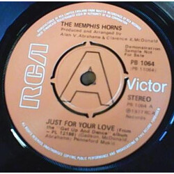 The Memphis Horns Just For Your Love USED VINYL 7INCH 45 RPM PROMO