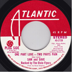 Sam & Dave One Part Love-Two Parts Pain USED VINYL 7INCH 45 RPM SINGLE PROMO STEREO MONO
