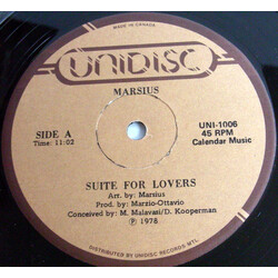 Marsius Suite For Lovers USED VINYL 12INCH
