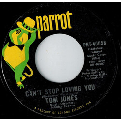 Tom Jones Can't Stop Loving You USED VINYL 7INCH 45 RPM