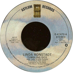 Linda Ronstadt Tumbling Dice USED VINYL 7INCH 45 RPM SINGLE STYRENE STEREO