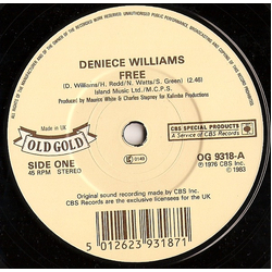 Deniece Williams Free / That's What Friends Are For Vinyl 7" USED