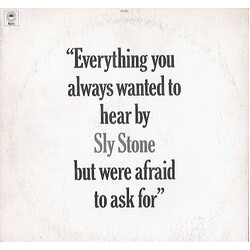 Sly Stone Everything You Always Wanted To Hear By Sly Stone But Were Afraid To Ask For Vinyl LP USED