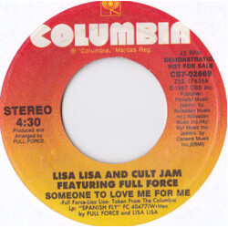 Lisa Lisa & Cult Jam / Full Force Someone To Love Me For Me USED VINYL 7INCH 45 RPM PROMO