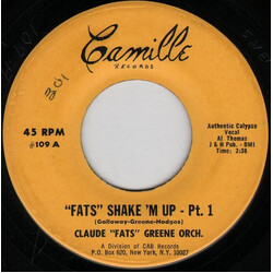 Claude "Fats" Greene Orchestra "Fats" Shake 'M Up USED VINYL 7INCH 45 RPM