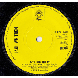 Jaki Whitren Give Her The Day Vinyl 7" USED