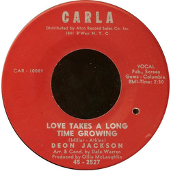 Deon Jackson Love Takes A Long Time Growing / Hush Little Baby Vinyl 7" USED