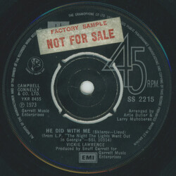 Vicki Lawrence He Did With Me USED VINYL 7INCH 45 RPM