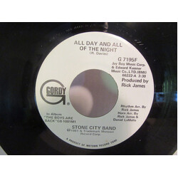 Stone City Band All Day And All Of The Night USED VINYL 7INCH 45 RPM SINGLE PROMO