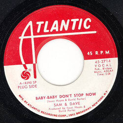 Sam & Dave Baby-Baby Don't Stop Now USED VINYL 7INCH 45 RPM PROMO