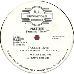 Prestige (5) / Brandi Erin Take My Love USED VINYL 12INCH 33 S RPM