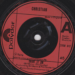 Christian (83) Shine It On USED VINYL 7INCH 45 RPM SINGLE