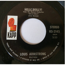 Louis Armstrong Hello, Dolly! / That's All I Want The World To Remember Me By USED VINYL 7INCH SINGLE