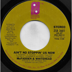 McFadden & Whitehead Ain't No Stoppin' Us Now USED VINYL 7INCH 45 RPM SINGLE STYRENE STEREO