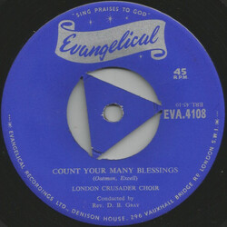 London Crusader Choir Count Your Many Blessings Vinyl 7" USED