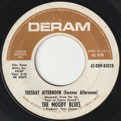 The Moody Blues Tuesday Afternoon (Forever Afternoon) USED VINYL 7INCH 45 RPM SINGLE STYRENE MONO